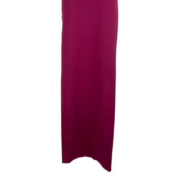 BCBGMaxAzria Gracie One Shoulder Chain Gown Column Dress Beet Size 2 - Picture 6 of 13